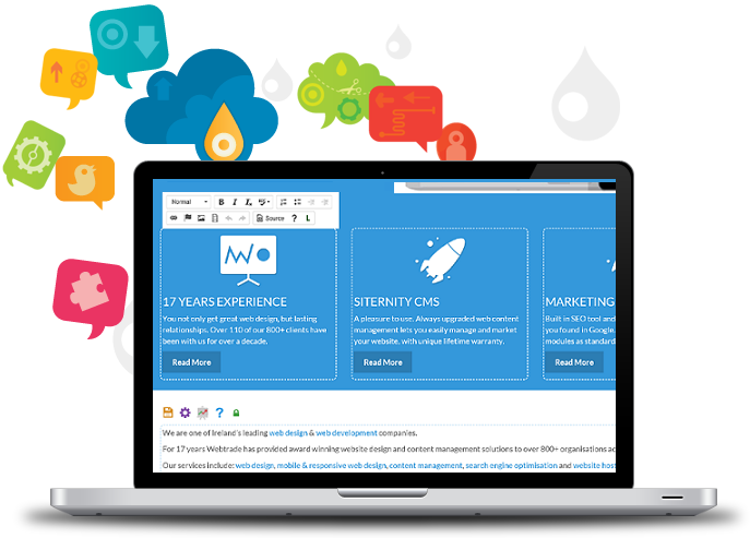 Managing web pages inside the Web Success console